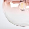 Chehalis lampa sufitowa, kula świetlna niebeieski, zielony, przezroczysty, miedziany, 3-punktowe