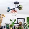 Chehalis lampa sufitowa, kula świetlna niebeieski, zielony, przezroczysty, miedziany, 3-punktowe
