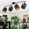 Alsen lampa sufitowa, spot sufitowy czarny, 4-punktowe