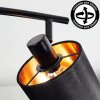 Alsen lampa sufitowa, spot sufitowy czarny, 4-punktowe