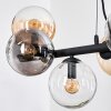 Gastor lampa wisząca, kula świetlna, lampa wisząca bursztynowy, przezroczysty, przydymiony, 8-punktowe