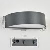Duron zewnętrzny kinkiet, lampa up & down, kinkiet LED antracytowy, 1-punktowy