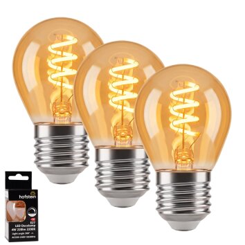 E27 4 Watt ciepły biały przyciemnione 220 Lumen