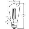 Oświetlenie Osram E27 3.8 Watt ciepły biały 806 Lumen