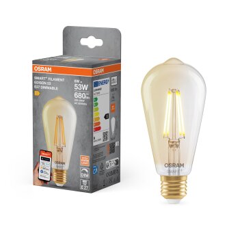 Oświetlenie Osram E27 LED 6 Watt ciepły biały przyciemnione 680 Lumen