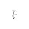 Oświetlenie Osram E27 LED 2.2 Watt ciepły biały przyciemnione 250 Lumen