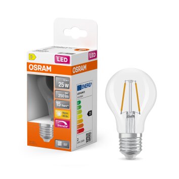 Oświetlenie Osram E27 LED 2.2 Watt ciepły biały przyciemnione 250 Lumen