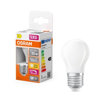 Oświetlenie Osram E27 LED 2.5 Watt ciepły biały przyciemnione 250 Lumen