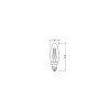 Oświetlenie Osram E14 LED 2.8 Watt ciepły biały 250 Lumen
