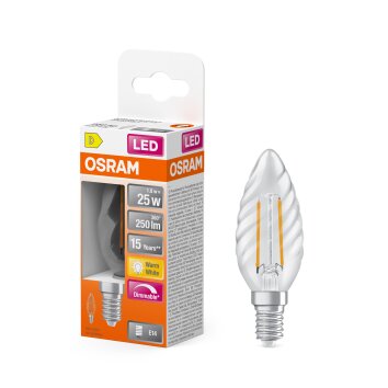 Oświetlenie Osram E14 2.8 Watt neutralny biały przyciemnione 250 Lumen