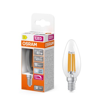 Oświetlenie Osram E14 LED 4.8 Watt ciepły biały przyciemnione 470 Lumen