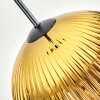 Koyoto lampa wisząca, kula świetlna, lampa wisząca 12 cm złoty, przezroczysty, 1-punktowy