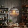 Koyoto lampa wisząca, kula świetlna, lampa wisząca przezroczysty, przydymiony, 1-punktowy