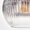 Koyoto lampa wisząca, kula świetlna, lampa wisząca przezroczysty, przydymiony, 1-punktowy