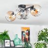 Koyoto lampa sufitowa, kula świetlna bursztynowy, przezroczysty, przydymiony, 4-punktowe