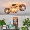 Koyoto lampa sufitowa, kula świetlna bursztynowy, przydymiony, 4-punktowe
