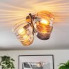 Koyoto lampa sufitowa, kula świetlna bursztynowy, przezroczysty, przydymiony, 4-punktowe