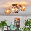 Koyoto lampa sufitowa, kula świetlna bursztynowy, przezroczysty, przydymiony, 4-punktowe