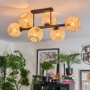Basto lampa sufitowa, kula świetlna naturalny, 6-punktowe