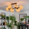Basto lampa sufitowa, kula świetlna naturalny, 6-punktowe