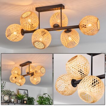 Basto Lampa sufitowa, Kula świetlna Ecru, 6-punktowe