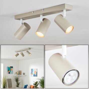 Javel Lampa sufitowa Kolory piaskowe, 3-punktowe