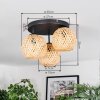 Basto lampa sufitowa, kula świetlna naturalny, 3-punktowe
