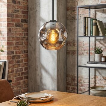 Ripoll lampa wisząca, kula świetlna, lampa wisząca przydymiony, 1-punktowy