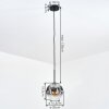 Ripoll lampa wisząca, kula świetlna, lampa wisząca przezroczysty, przydymiony, 1-punktowy