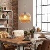 Koyoto lampa wisząca, kula świetlna, lampa wisząca bursztynowy, 1-punktowy