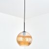 Koyoto lampa wisząca, kula świetlna, lampa wisząca bursztynowy, 1-punktowy