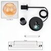 Koyoto lampa wisząca, kula świetlna, lampa wisząca bursztynowy, 1-punktowy