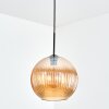 Koyoto lampa wisząca, kula świetlna, lampa wisząca bursztynowy, 1-punktowy