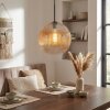 Koyoto lampa wisząca, kula świetlna, lampa wisząca bursztynowy, przezroczysty, 1-punktowy