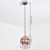 Koyoto lampa wisząca, kula świetlna, lampa wisząca miedziany, 1-punktowy