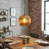 Koyoto lampa wisząca, kula świetlna, lampa wisząca złoty, 1-punktowy