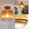 Koyoto lampa sufitowa, kula świetlna 25 cm złoty, przezroczysty, 1-punktowy