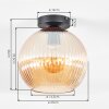 Koyoto lampa sufitowa, kula świetlna 25 cm bursztynowy, 1-punktowy