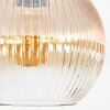 Koyoto lampa sufitowa, kula świetlna 25 cm bursztynowy, przezroczysty, 1-punktowy