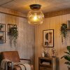Ripoll lampa sufitowa, kula świetlna chrom, przezroczysty, przydymiony, 1-punktowy