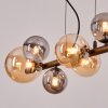 Chehalis lampa wisząca, kula świetlna, lampa wisząca bursztynowy, przydymiony, 8-punktowe