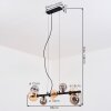Chehalis lampa wisząca, kula świetlna, lampa wisząca bursztynowy, przydymiony, 8-punktowe