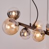 Chehalis lampa wisząca, kula świetlna, lampa wisząca bursztynowy, przezroczysty, przydymiony, 8-punktowe