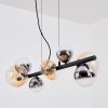Chehalis lampa wisząca, kula świetlna, lampa wisząca bursztynowy, przezroczysty, przydymiony, 8-punktowe
