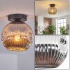 Ripoll lampa sufitowa, kula świetlna chrom, przydymiony, 1-punktowy