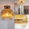 Ripoll lampa sufitowa, kula świetlna złoty, przezroczysty, 1-punktowy