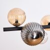 Chehalis lampa wisząca, kula świetlna, lampa wisząca bursztynowy, przezroczysty, przydymiony, 8-punktowe