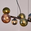 Chehalis lampa wisząca, kula świetlna, lampa wisząca niebeieski, zielony, miedziany, 8-punktowe