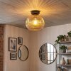 Ripoll lampa sufitowa, kula świetlna bursztynowy, 1-punktowy