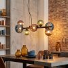 Chehalis lampa wisząca, kula świetlna, lampa wisząca niebeieski, zielony, miedziany, 8-punktowe